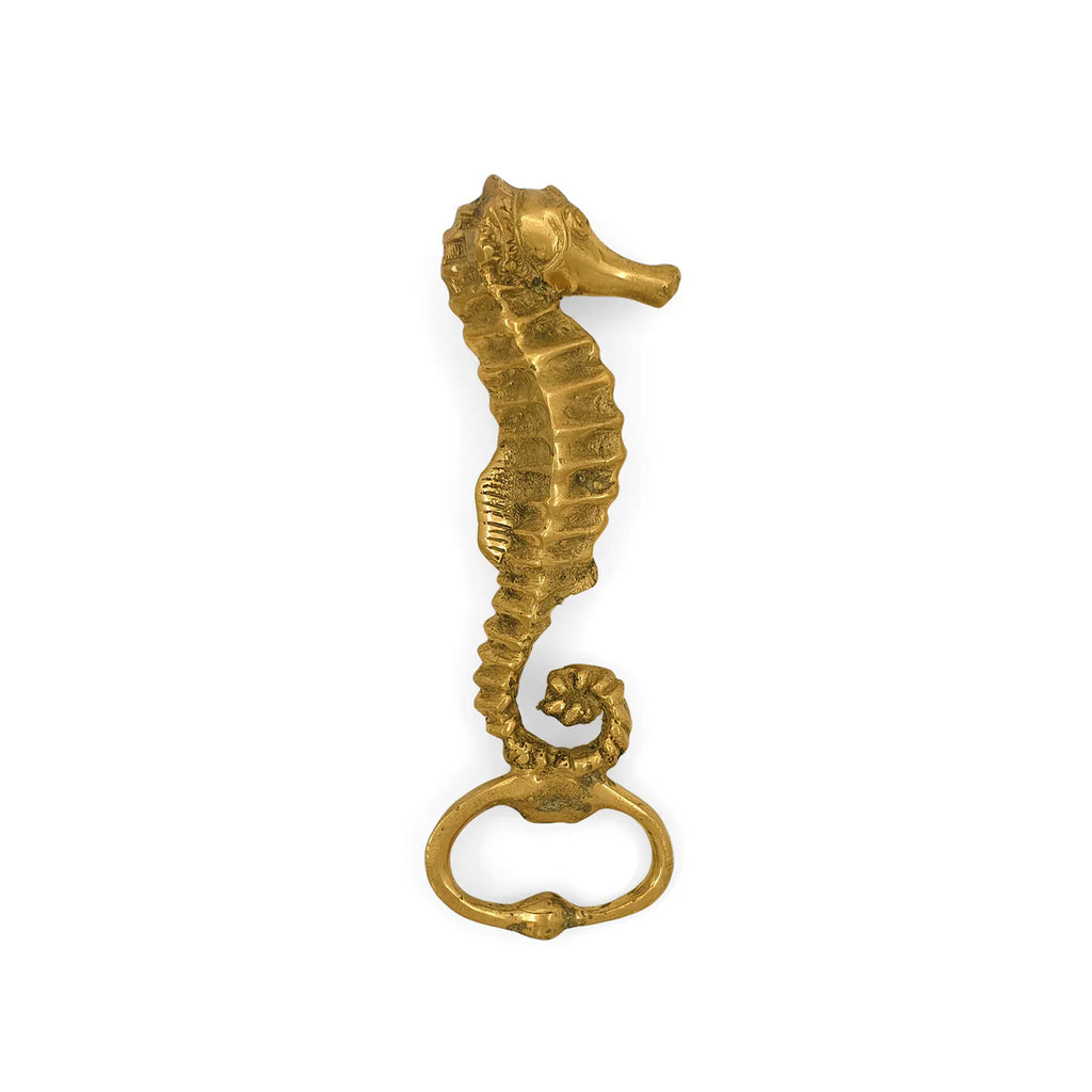 Brass Bottle Opener Seahorse