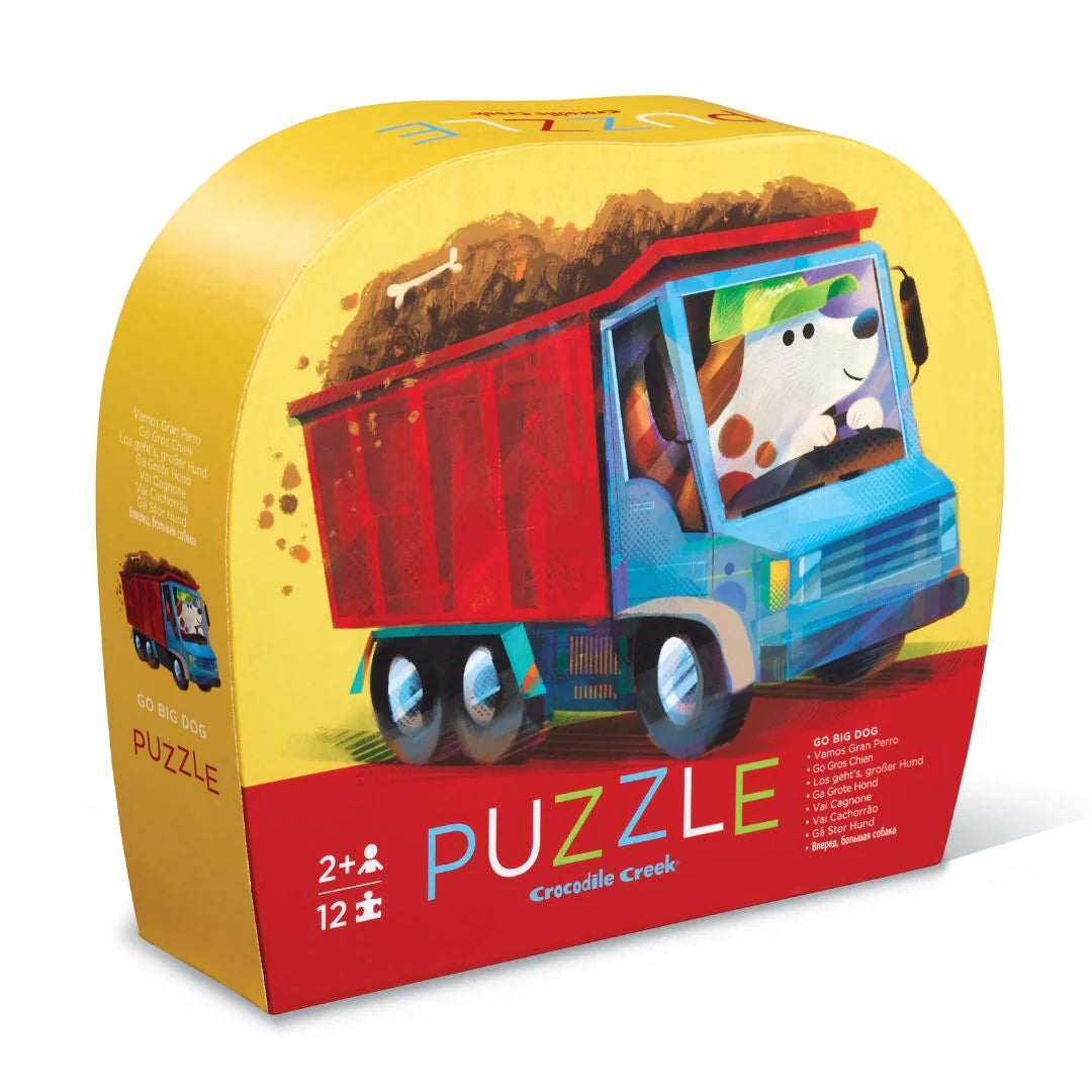 Mini Puzzle 12pc - Go Big Dog