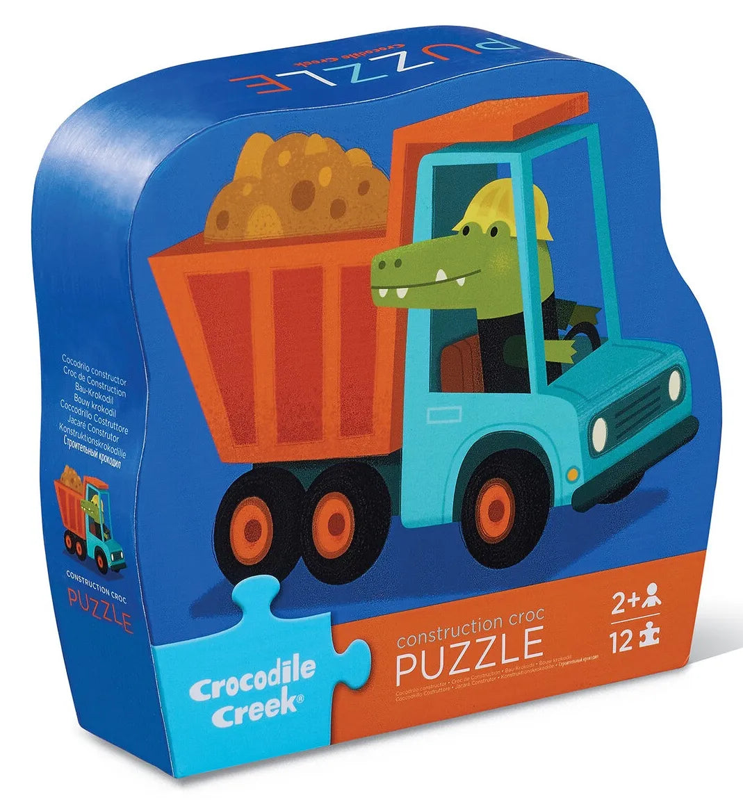 Mini Puzzle 12pc - Construction Croc