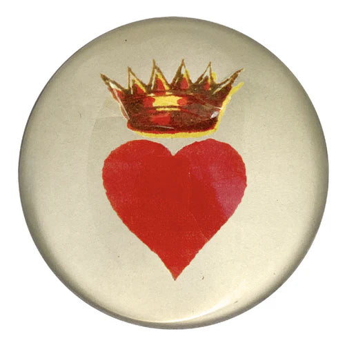 Crowned Heart Dome Paperweight