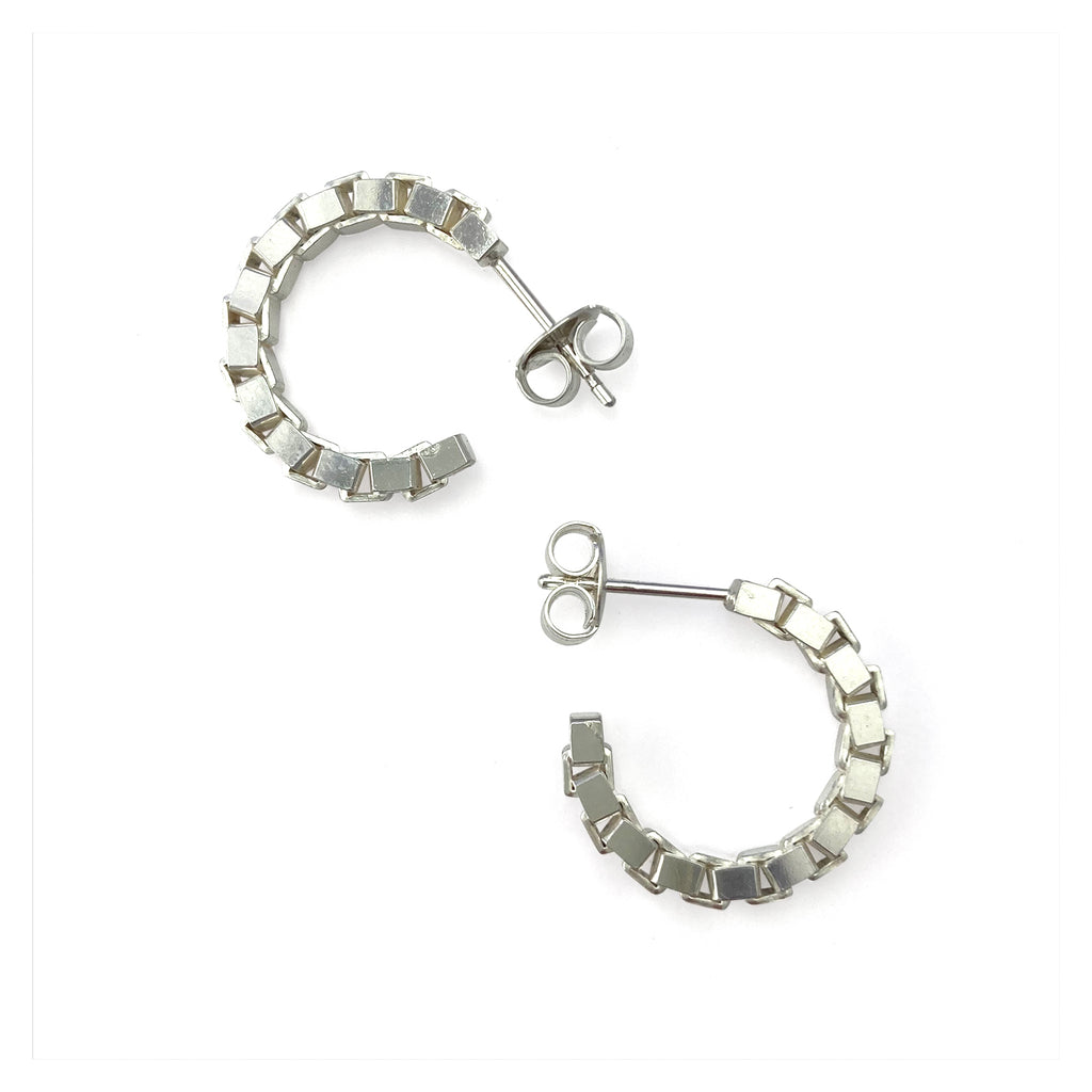 MARTINE VIERGEVER Kratos Earrings Extra Small Sterling Silver | Halcyon Atelier