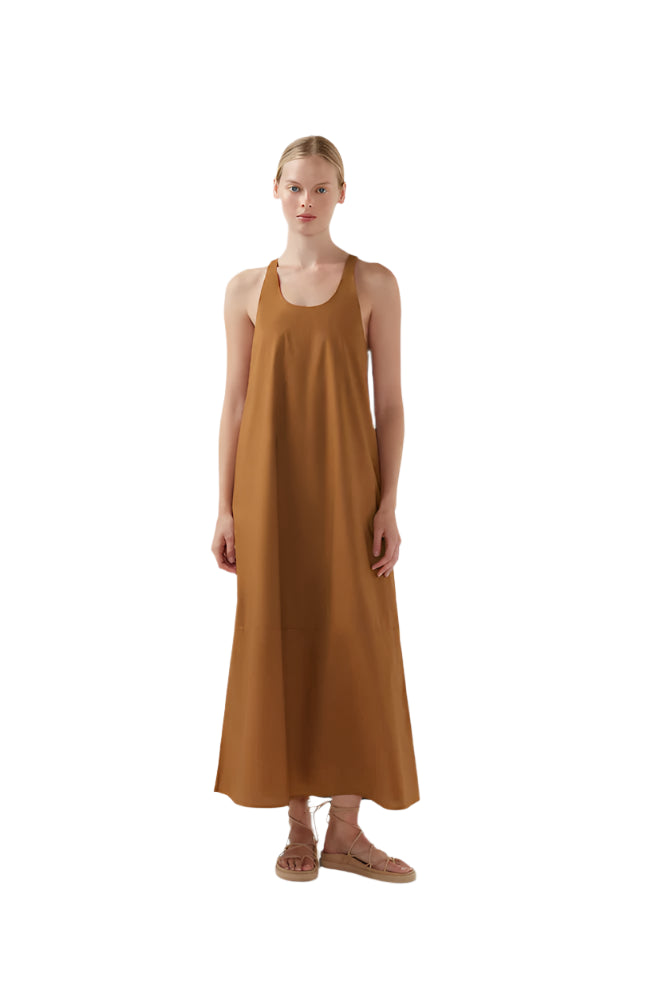 BIRD & KNOLL Collins Dress Camel | Halcyon Atelier