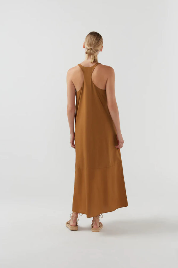 BIRD & KNOLL Collins Dress Camel | Halcyon Atelier