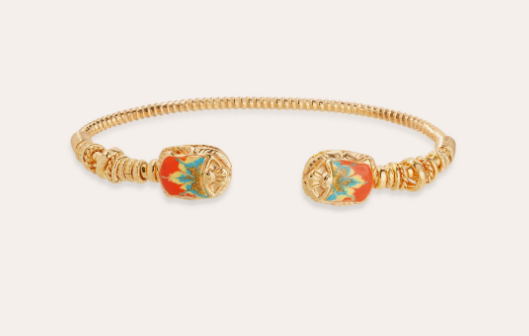 Duality Scaramouche Enamel Bracelet - Gold & MultiColour