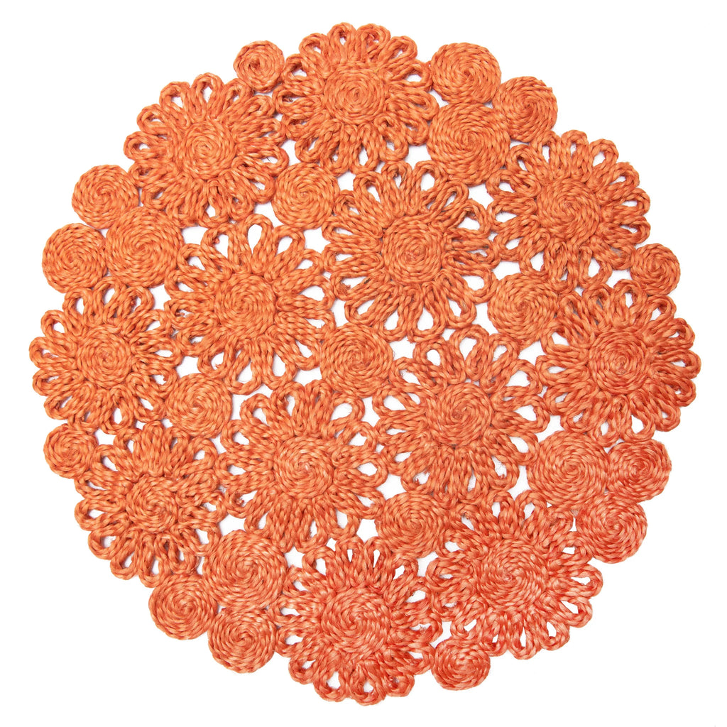 Daisy Jute Clementine Placemats Set of 4