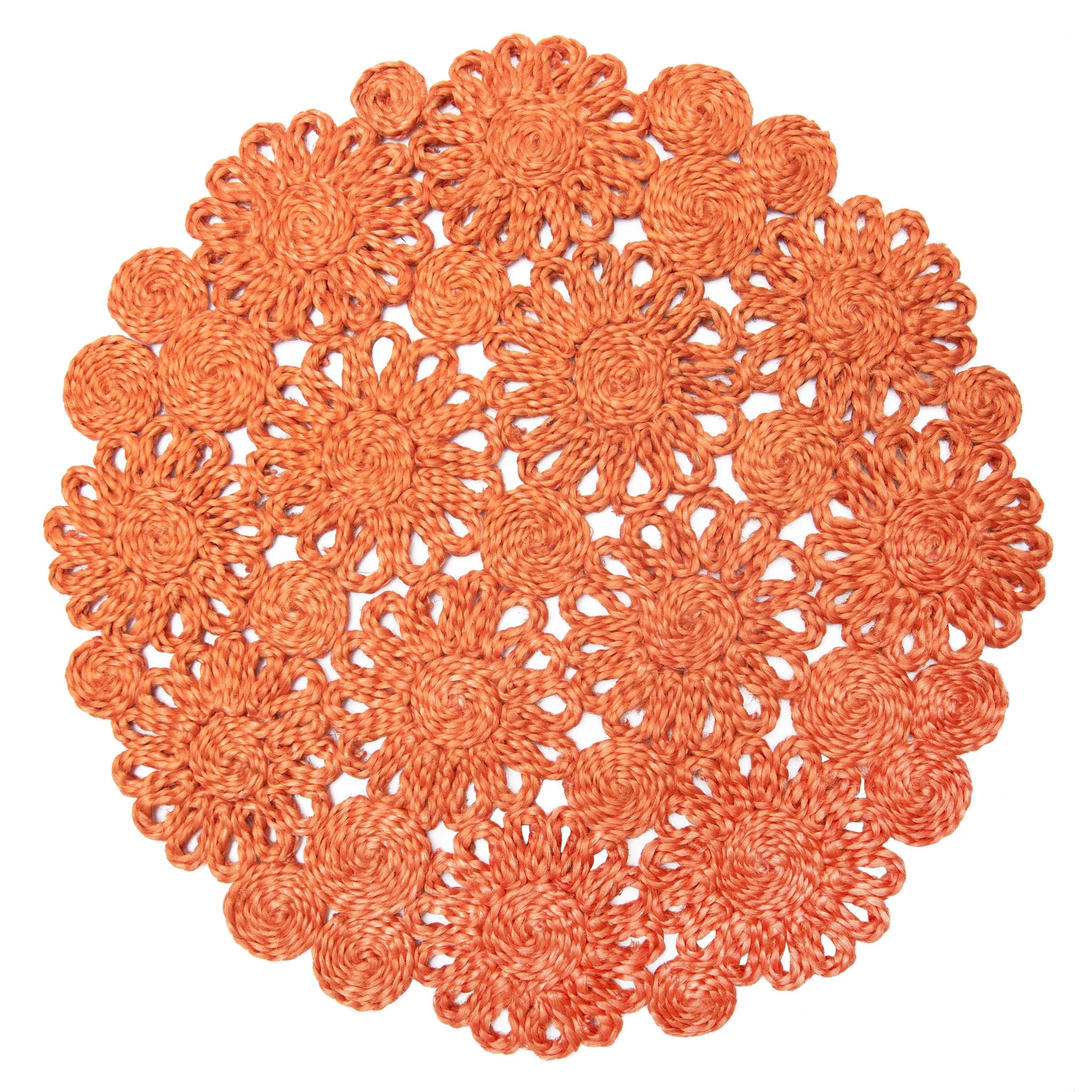 Daisy Jute Clementine Placemats Set of 4