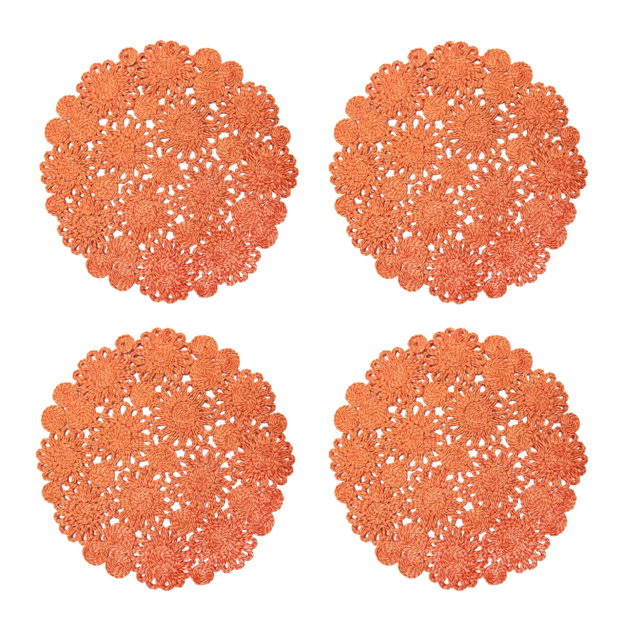 Daisy Jute Clementine Placemats Set of 4