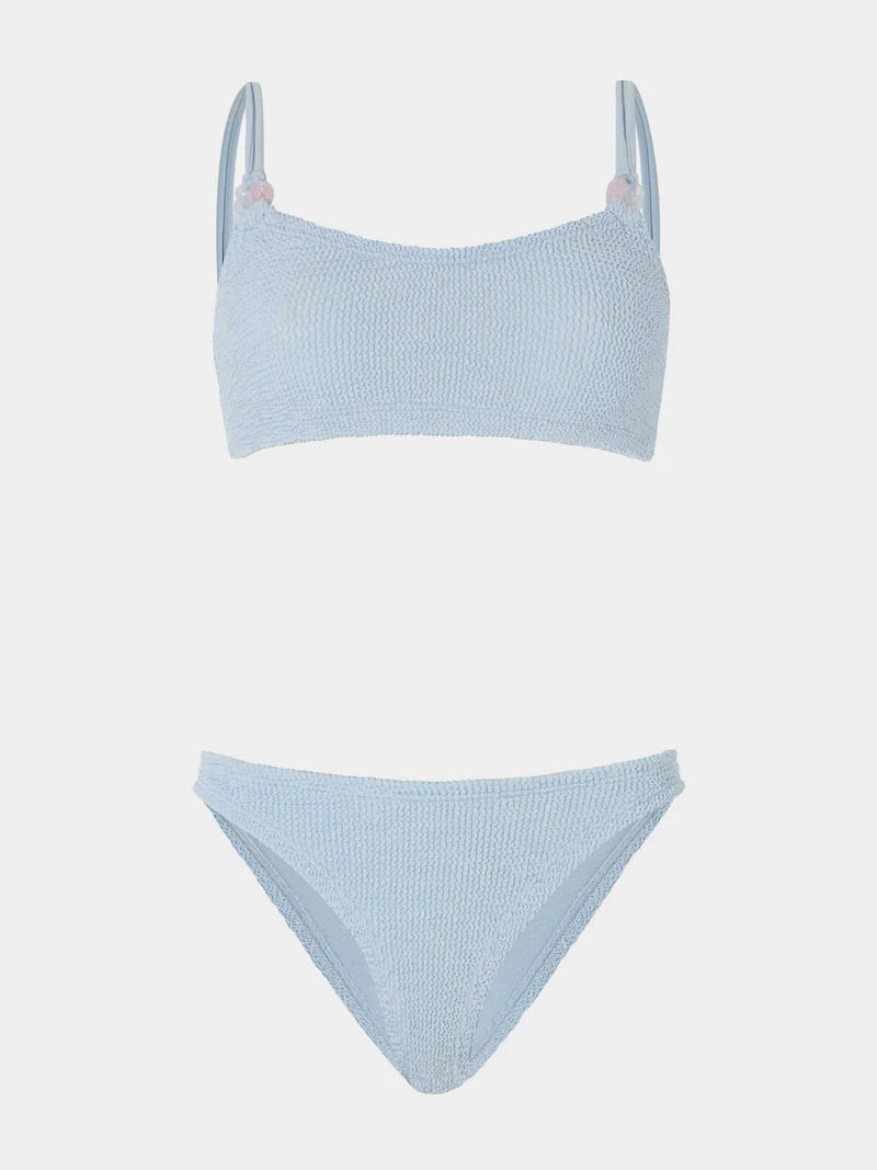 Cassie Bikini Metallic Ice Blue