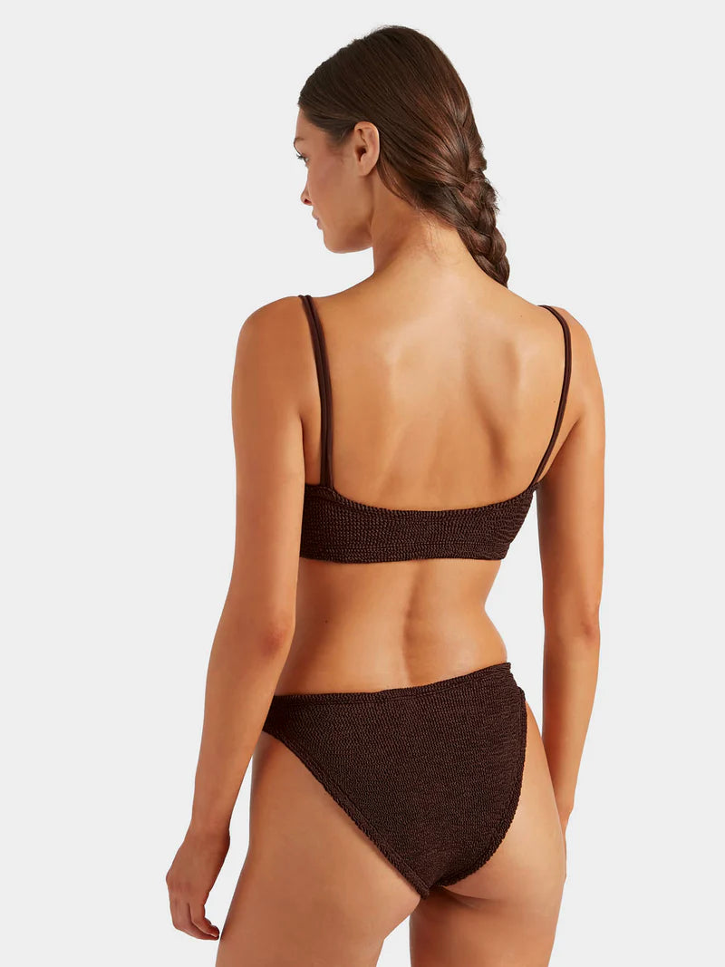 Cassie Bikini Metallic Chocolate