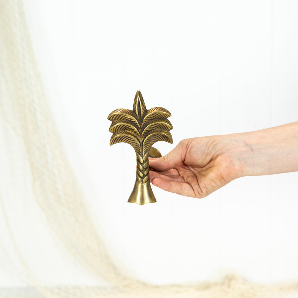 Brass Palm Tree Tie Back | Halcyon Atelier