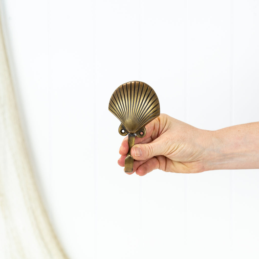 Brass Scallop Shell Hook | Halcyon Atelier