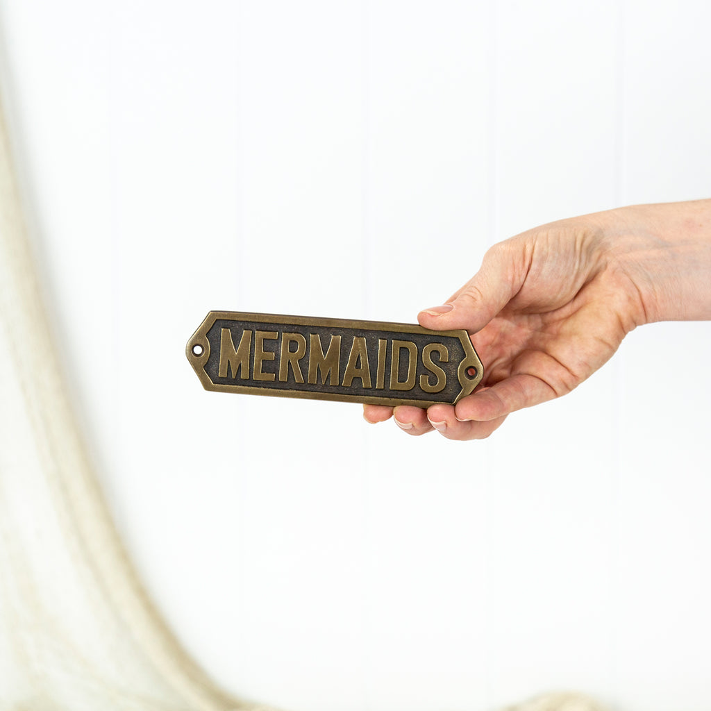 Brass Mermaids Sign | Halcyon Atelier