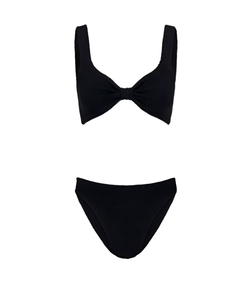 Bonnie Crinkle Bikini Black