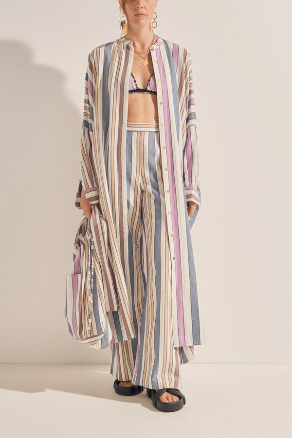 ILIO NEMA Pollux Maxi Dress Naxos Stripe | Halcyon Atelier