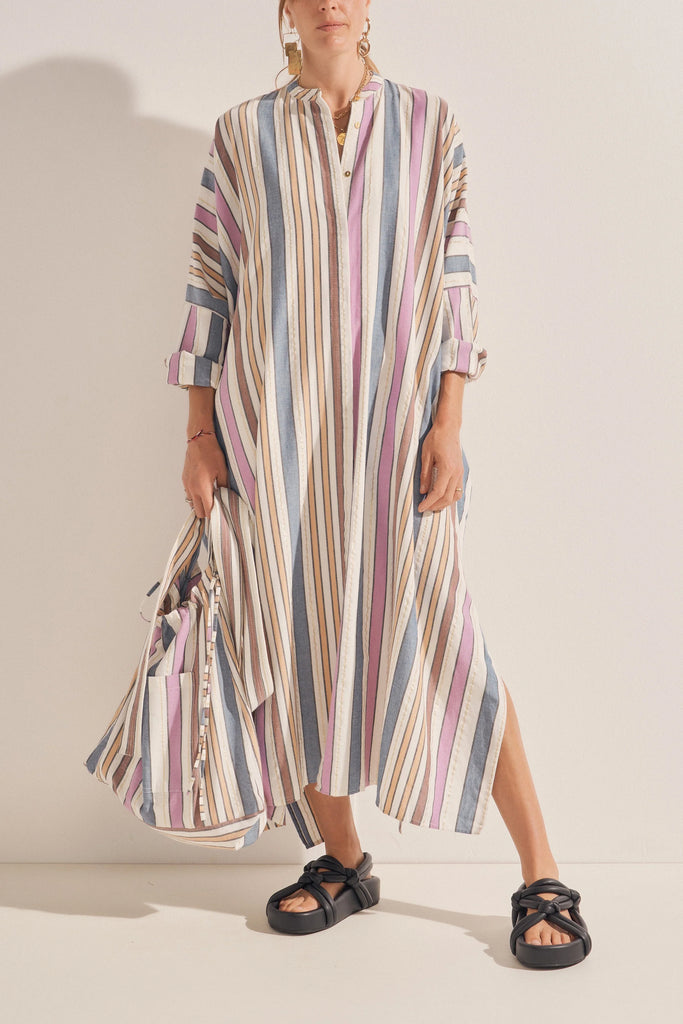 ILIO NEMA Pollux Maxi Dress Naxos Stripe | Halcyon Atelier