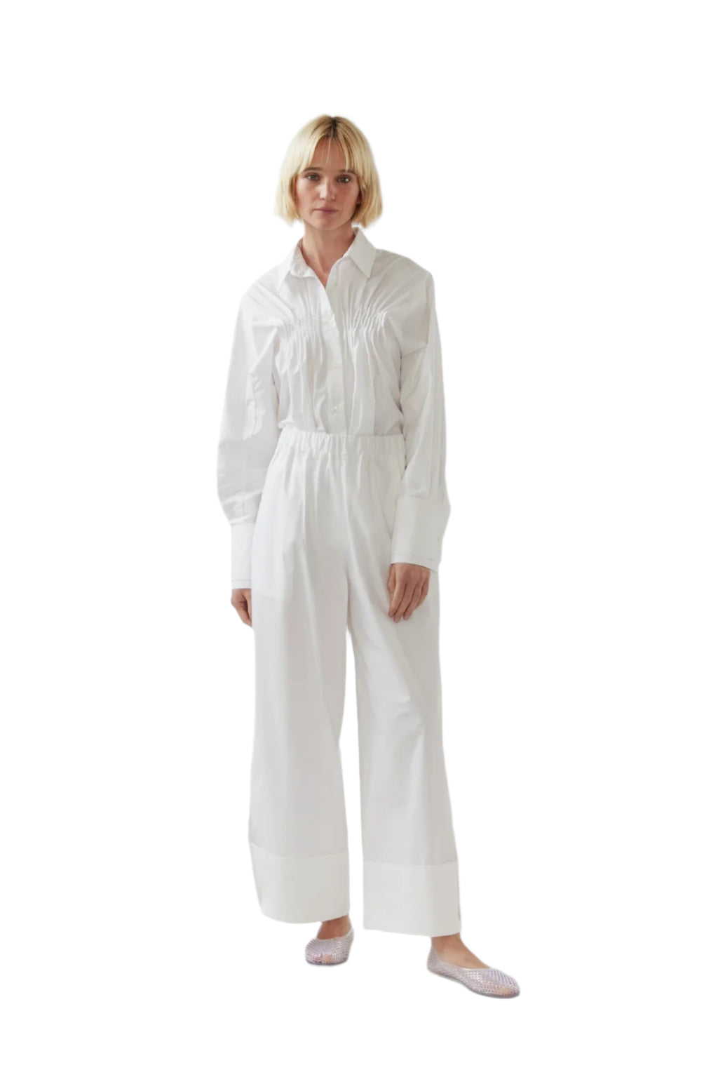 Skye Pant White Poplin