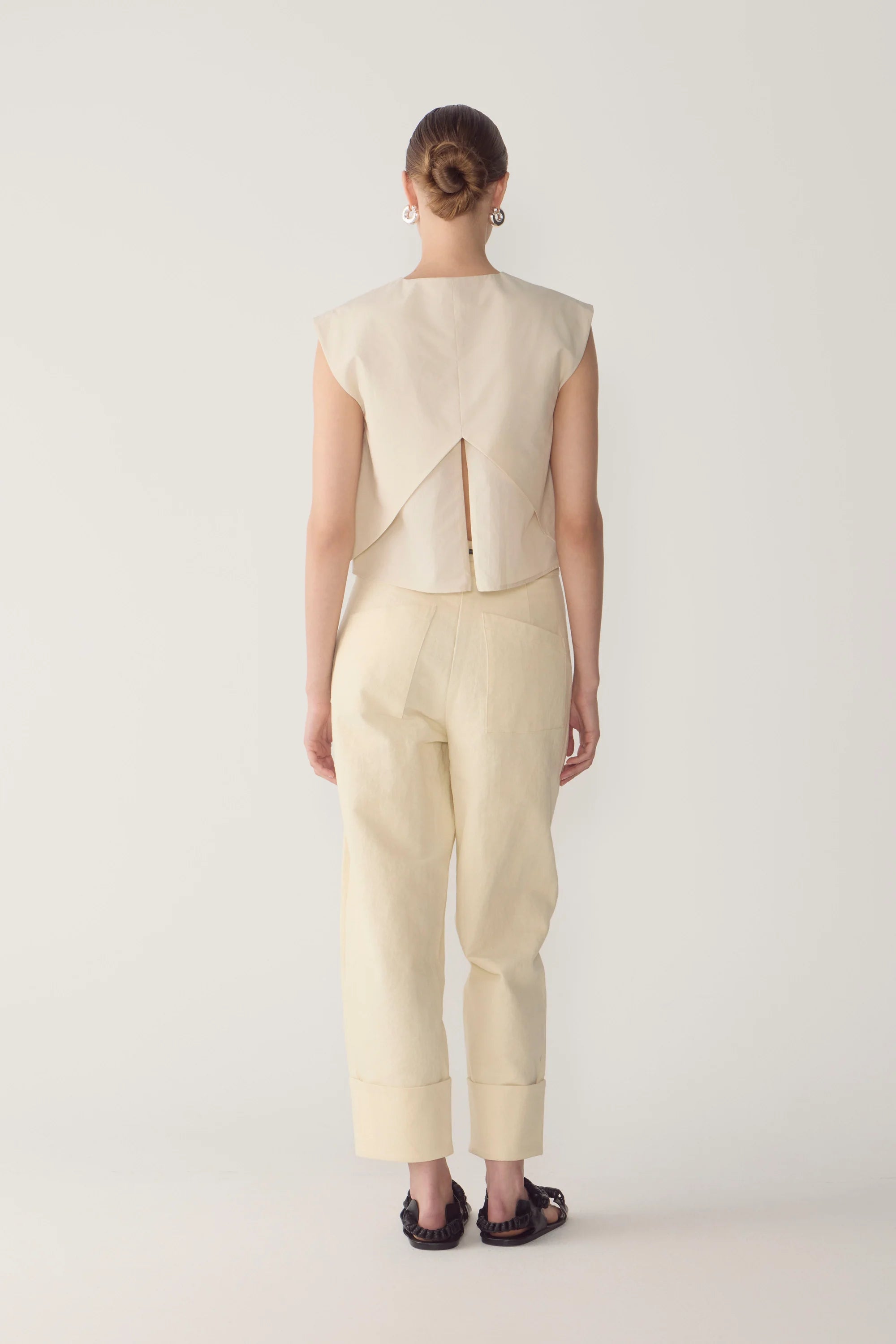 Dakota Top Oyster Summer Cotton