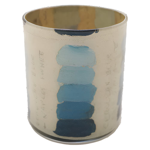 Cerulean Blue Tones Desk Cup