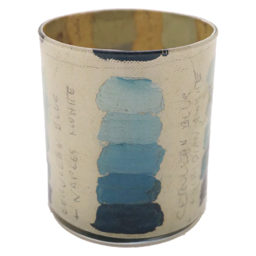 Cerulean Blue Tones Desk Cup