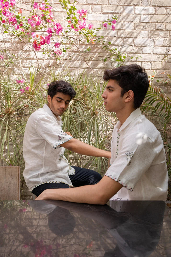 It Takes a Village Cream Coloured Shirt
