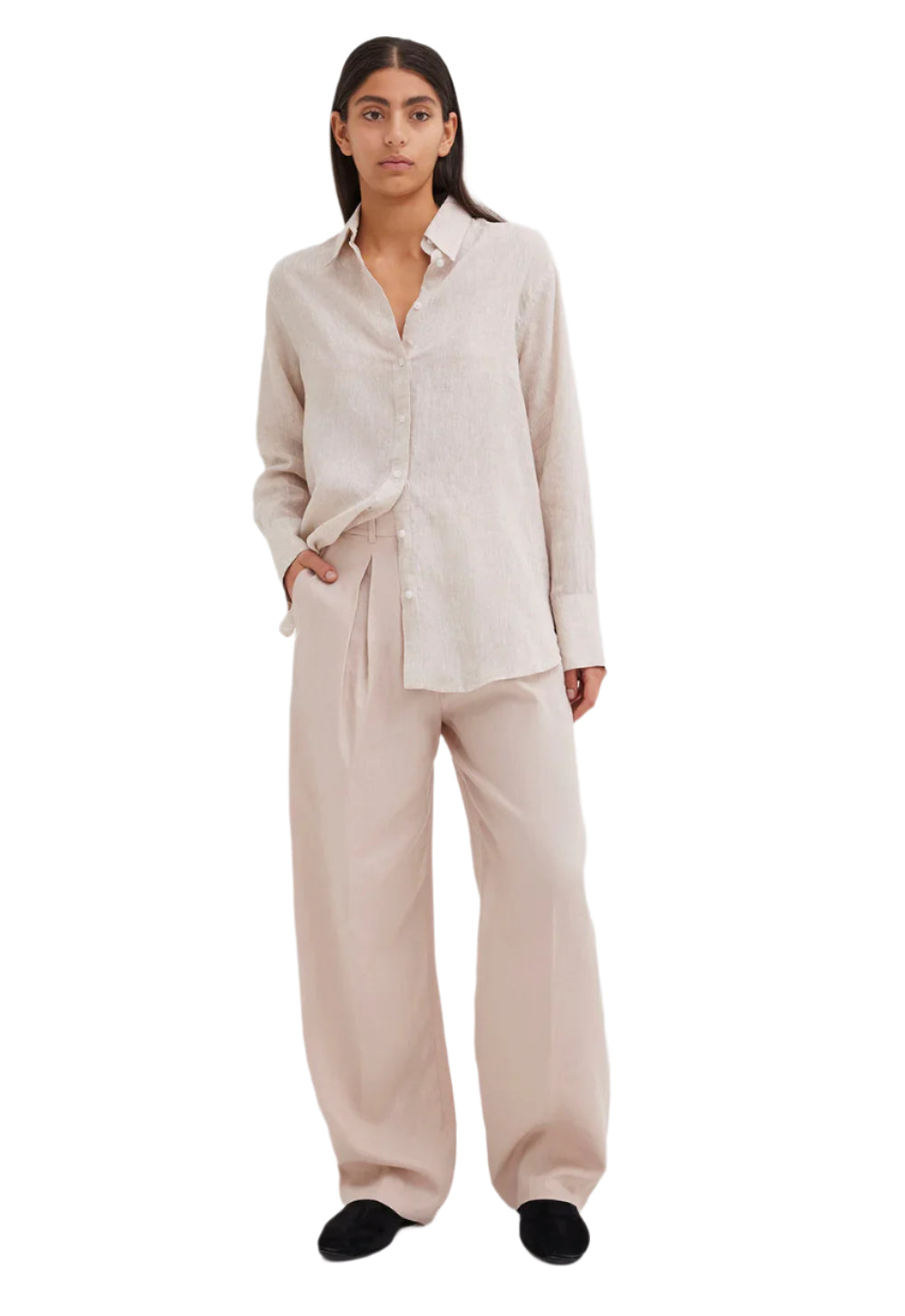 Jac + Jack Benji Shirt Natural | Halcyon Atelier