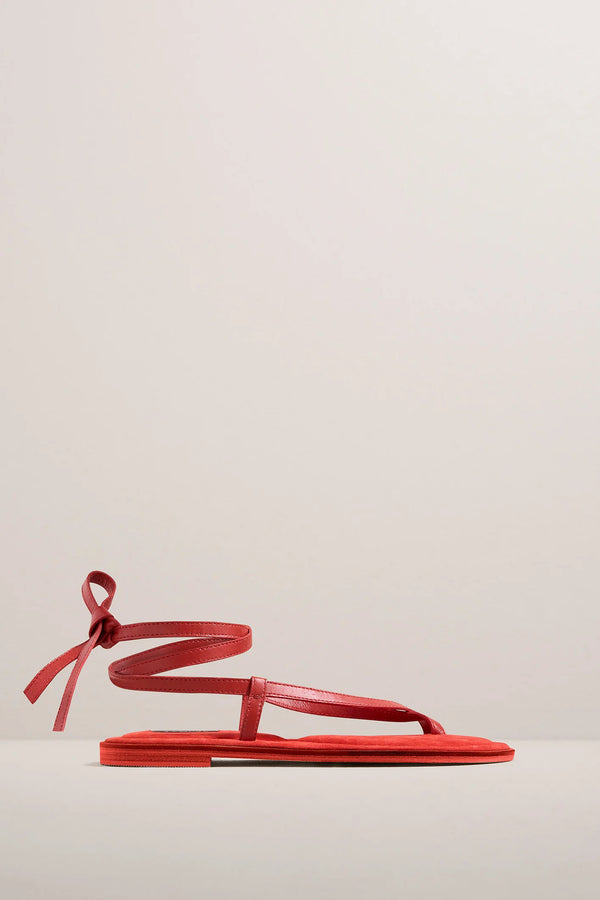 A.Emery The Elliot Sandal - Poppy Suede | Halcyon Atelier