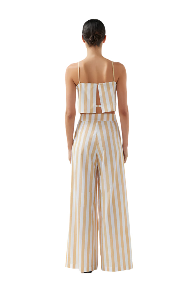 BIRD & KNOLL Eve Top Sand Stripe | Halcyon Atelier