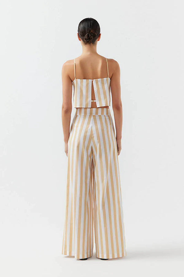 BIRD & KNOLL Eve Top Sand Stripe | Halcyon Atelier