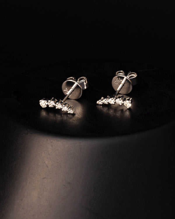 ELECTRA 2 I 18ct white gold diamond studs