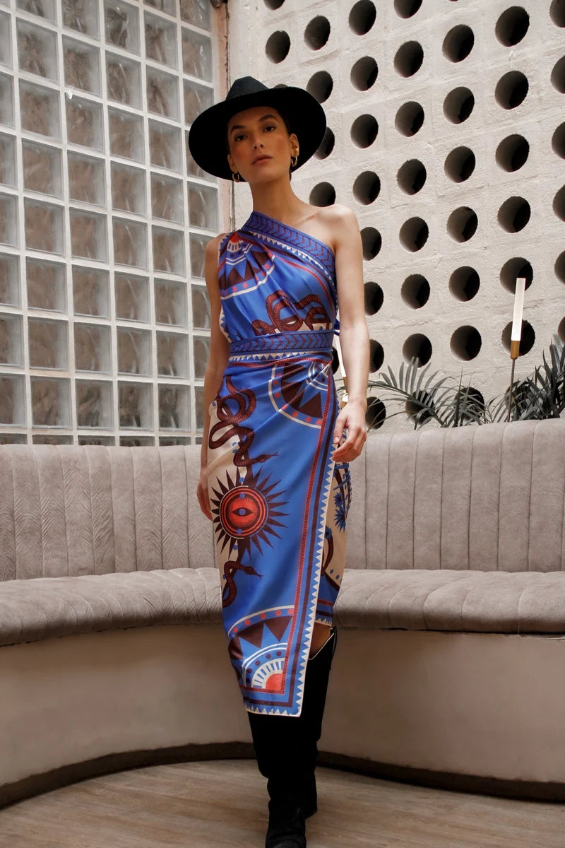 Wrap Dress Eco Silk - Nazar Lavander