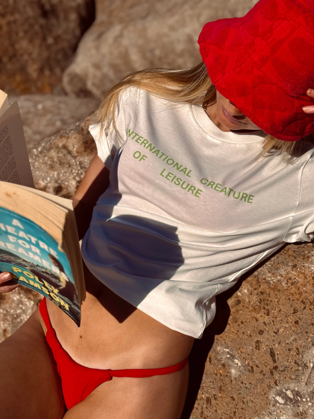 Little Palma International Creature of Leisure T-Shirt Green | Halcyon Atelier