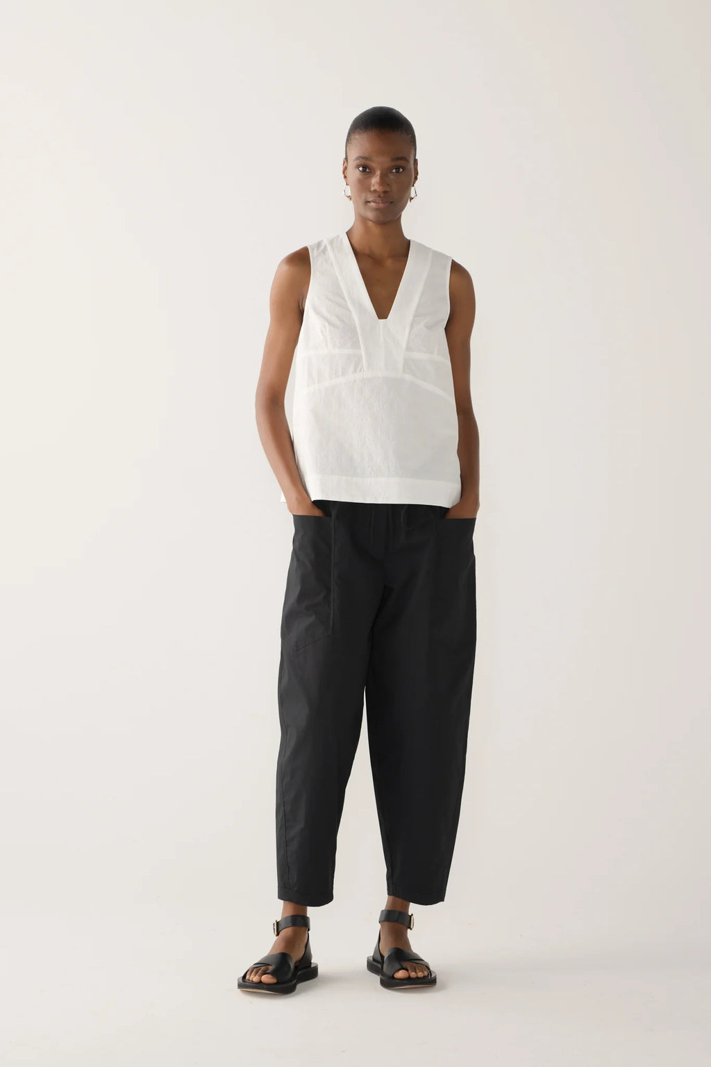 Flo Top White Seersucker