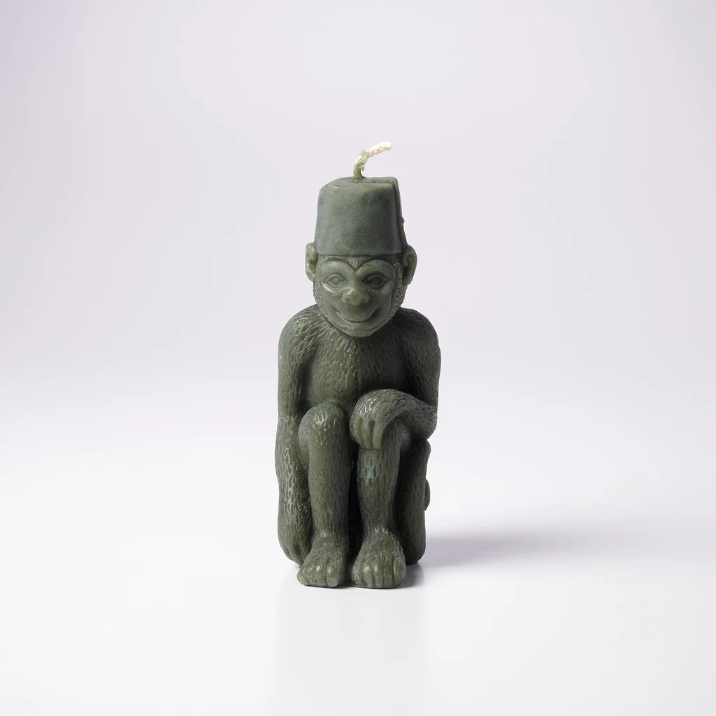 Monkey with Fez Candle