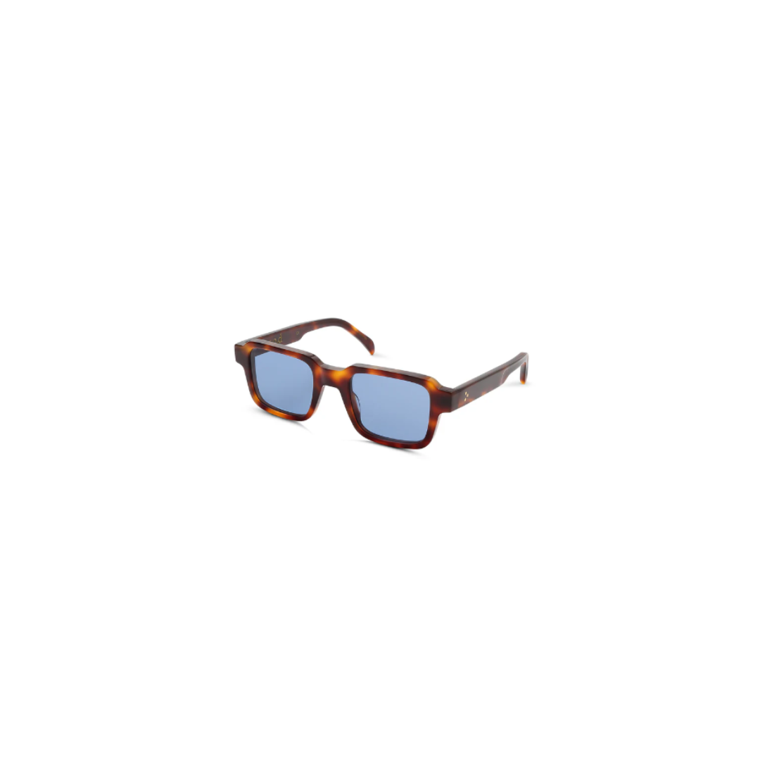 G.O.D Womens Sunglasses Forty Six Turtle Shell with Blue Lenses for Women and womenswear