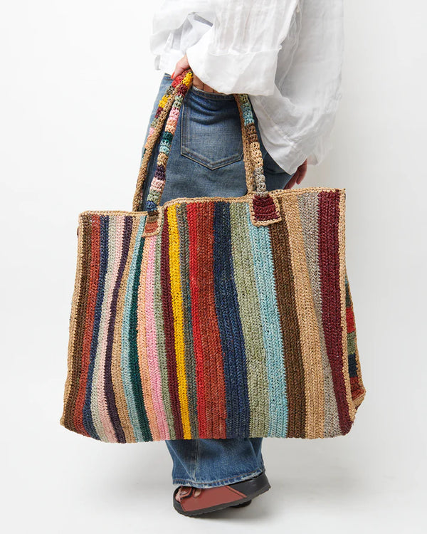 Raffia Weekender Bag