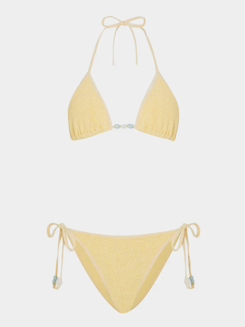 Gina Crinkle Beaded Bikini Butter