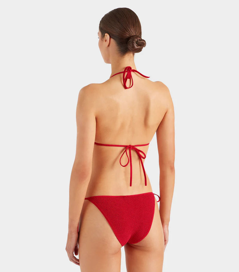 HUNZA G Gina Bikini Red | Halcyon Atelier