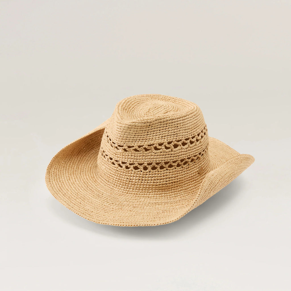 Gwen Raffia Fedora Natural