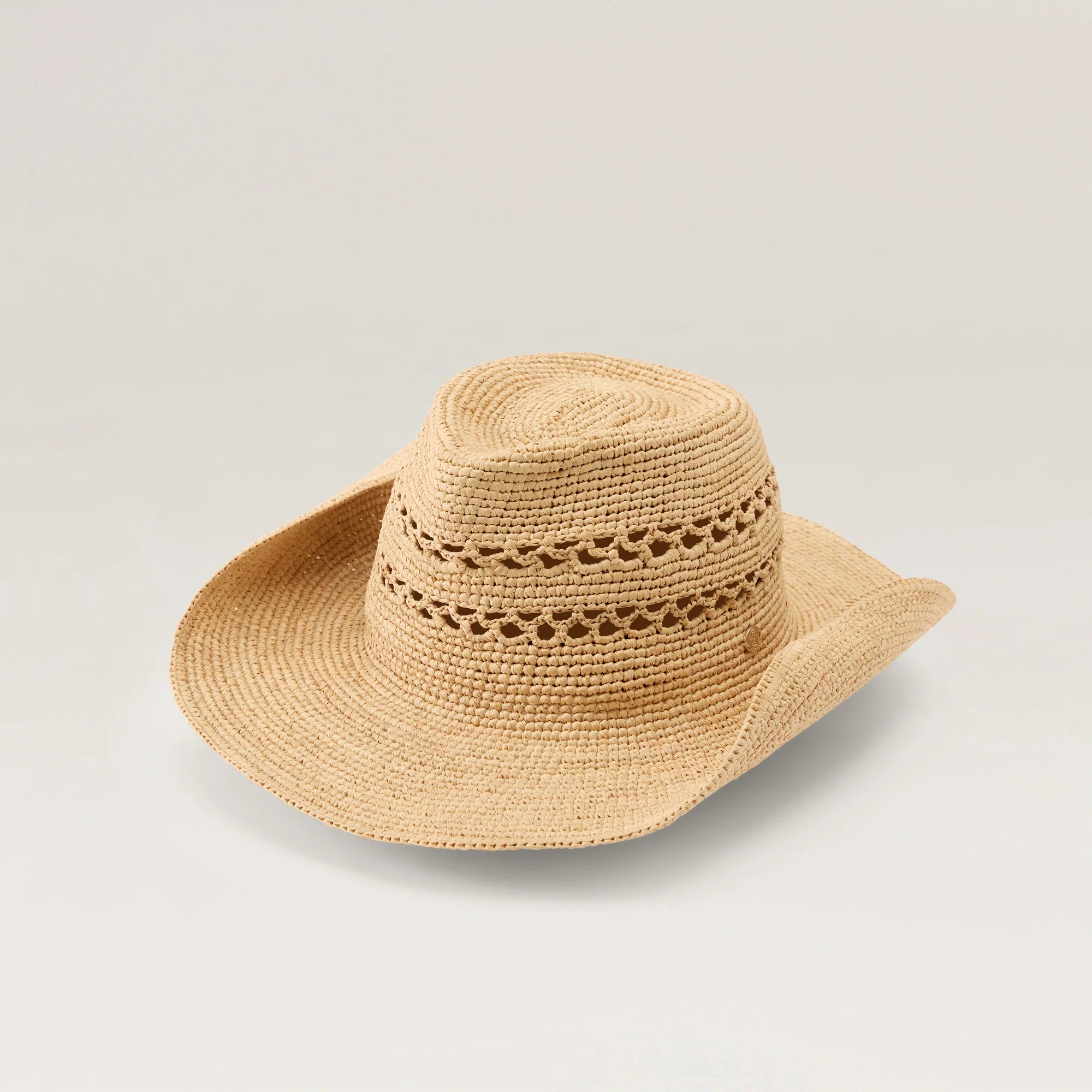 Gwen Raffia Fedora Natural