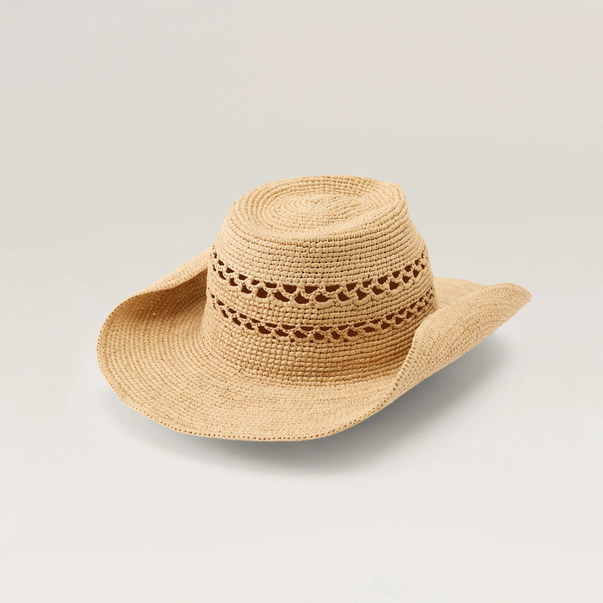 Gwen Raffia Fedora Natural