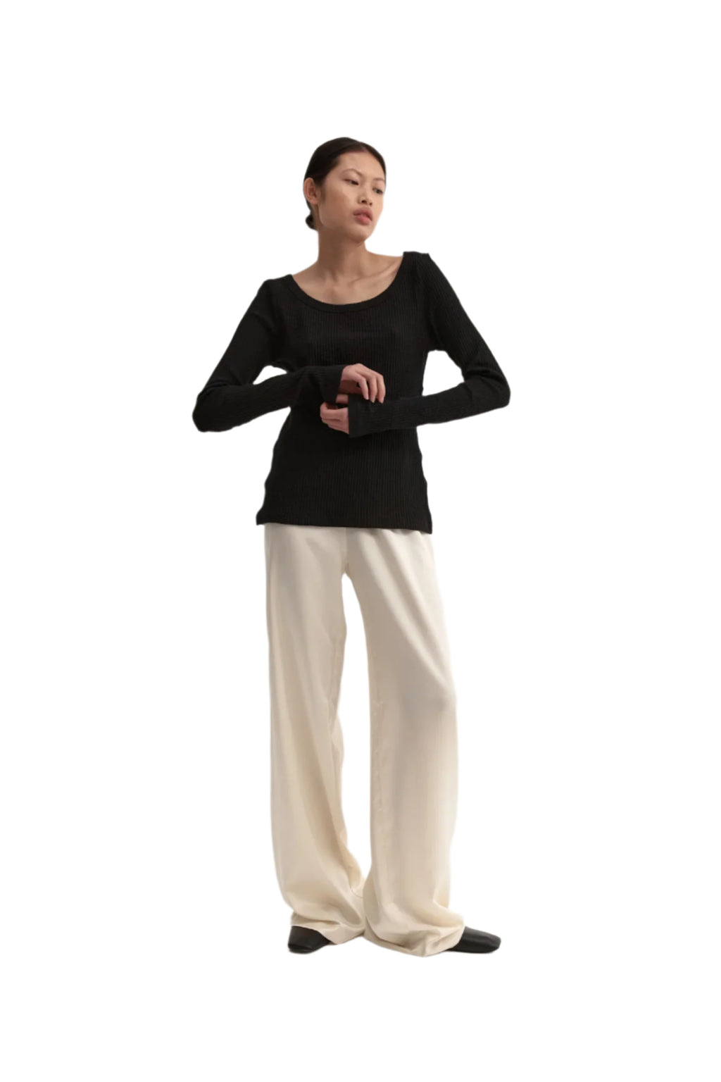 Tove Knit Long Sleeve Black