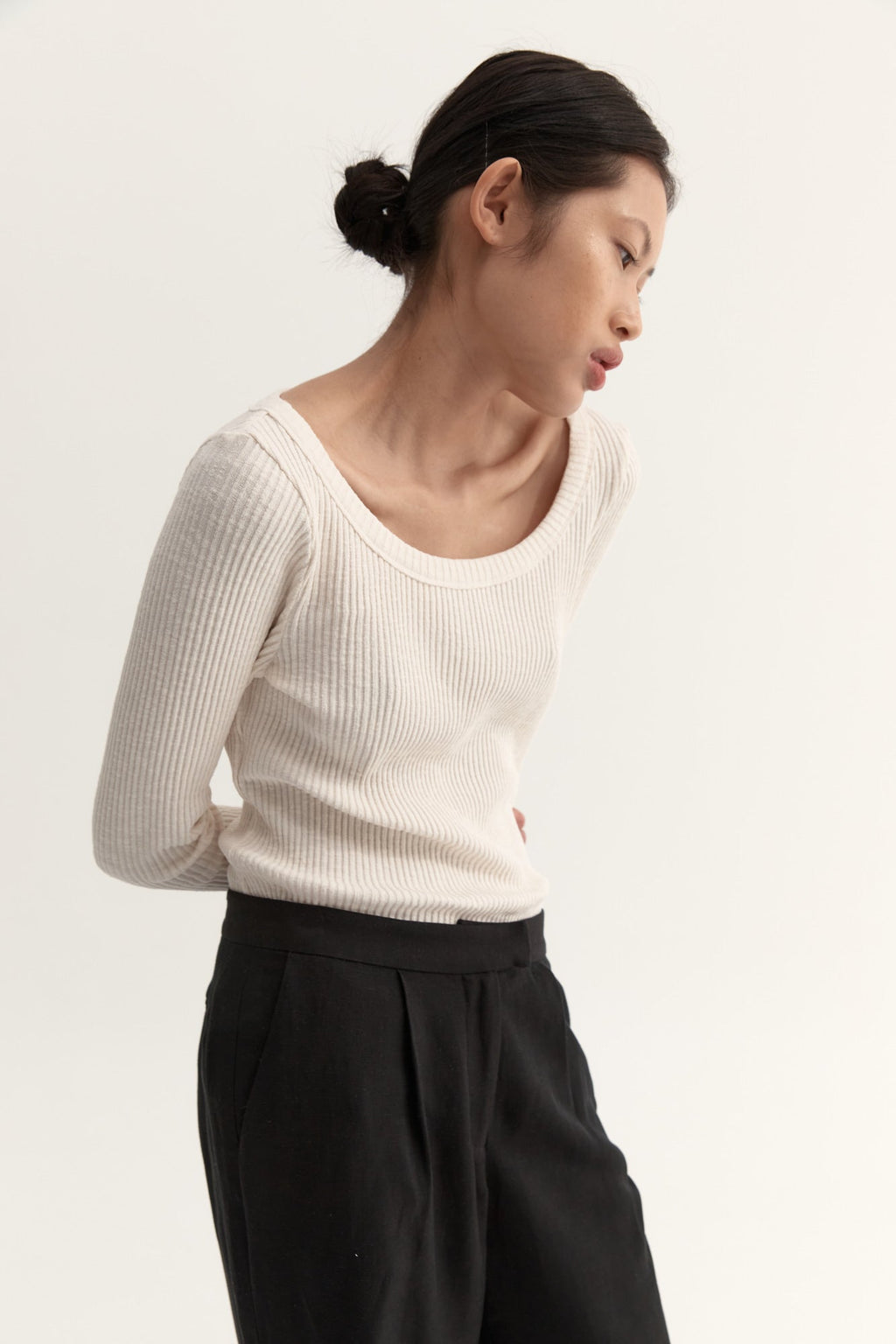 Tove Knit Long Sleeve Cream