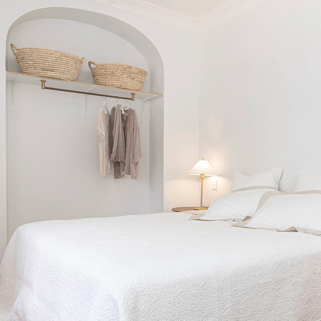 Hershed Provencal White Quilt | Halcyon Atelier