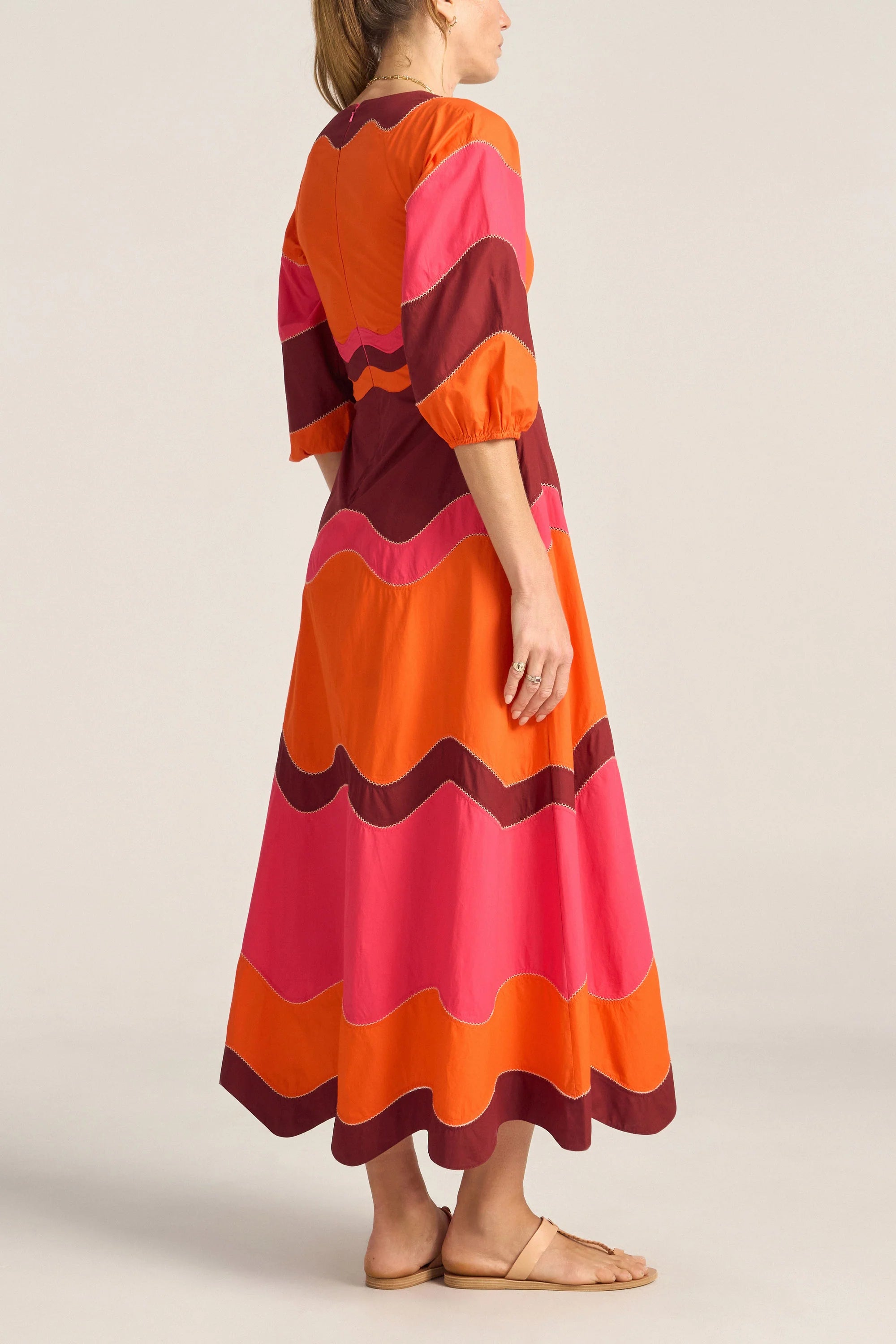 Dryope Dress Pink & Red