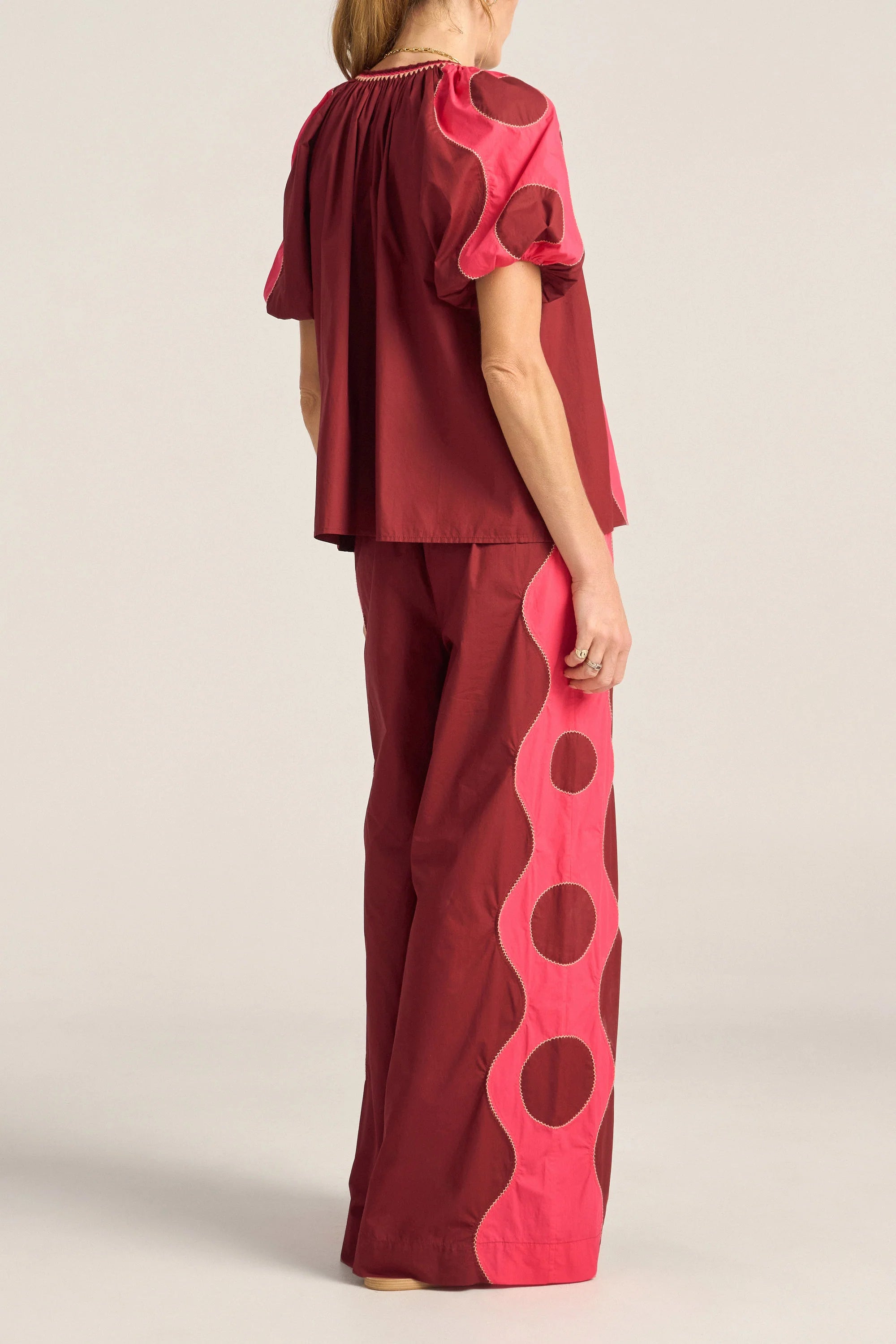 Lybia Shirt Pink & Red