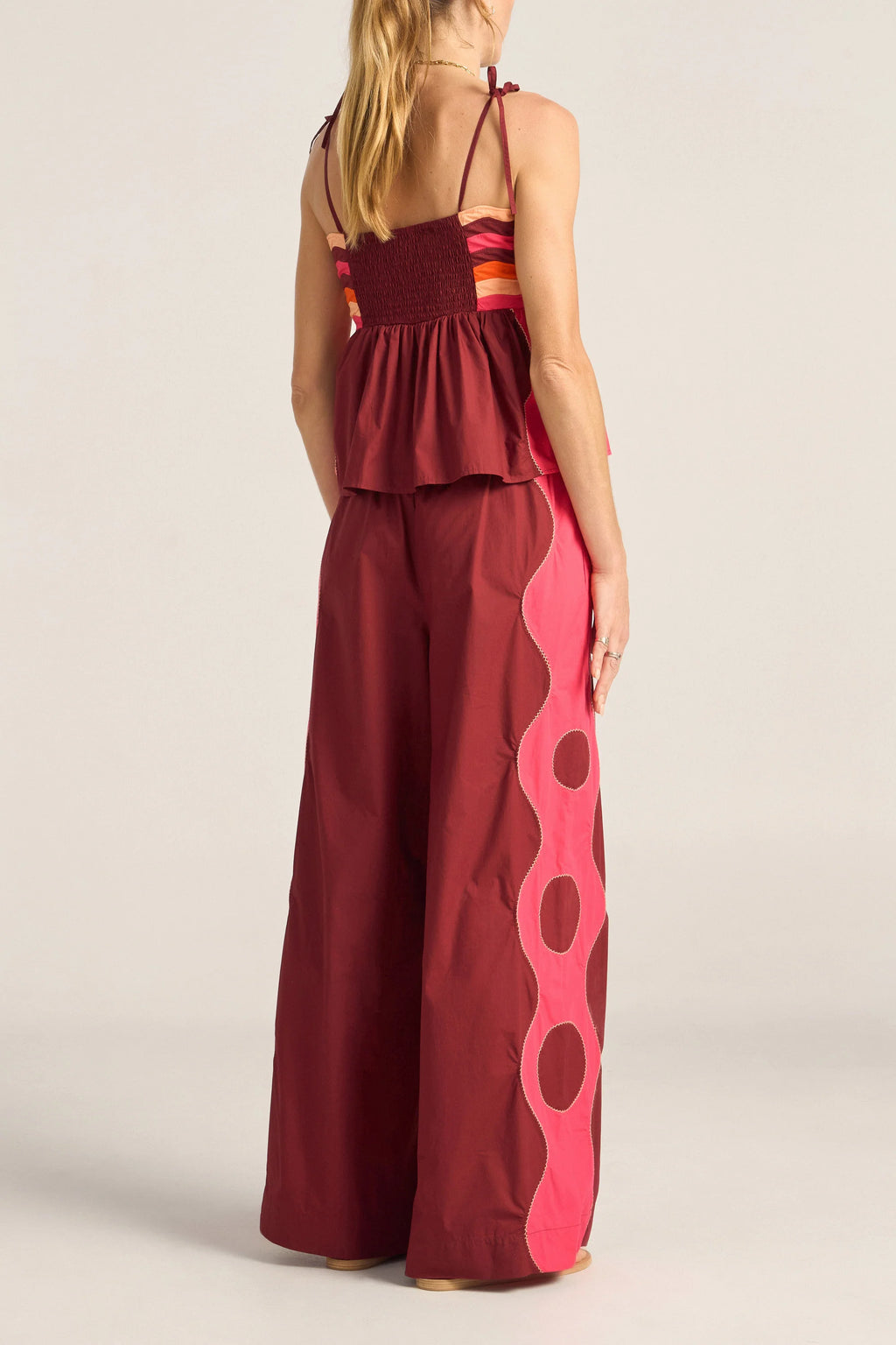 Belus Pants Pink & Red