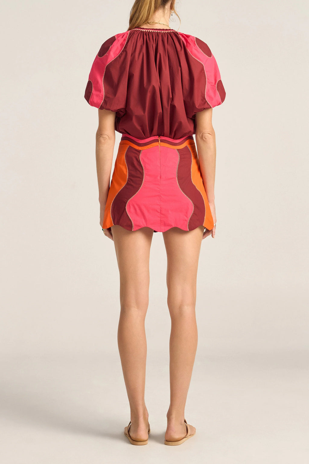 Scilla Skirt Pink & Red