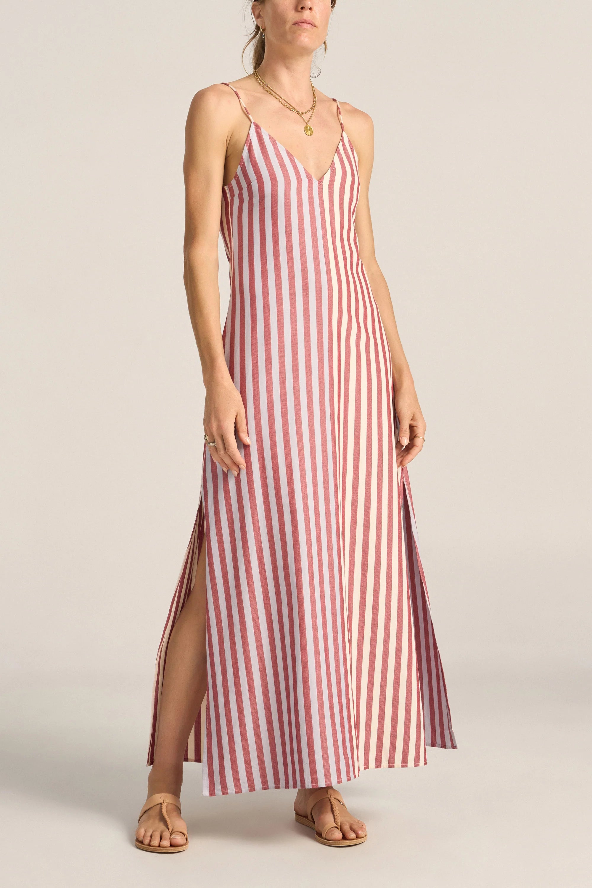 Gorgon Dress Oia Stripe