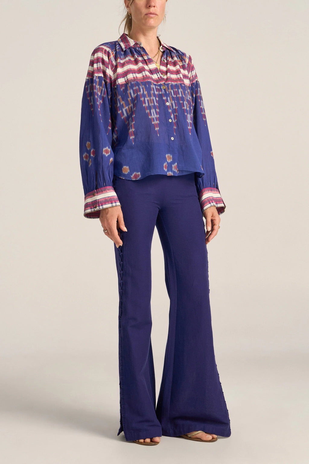 Medusa Shirt Ikat Scarf