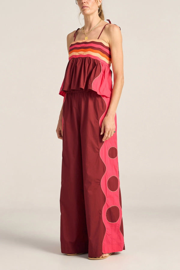 Belus Pants Pink & Red